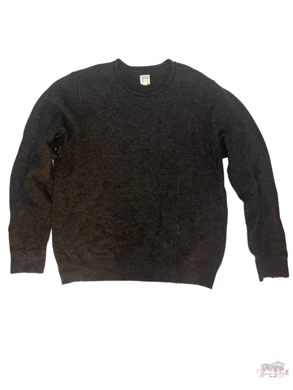 GAP Charcoal Grey Extra Fine Merino Wool Crewneck Sweater | XL